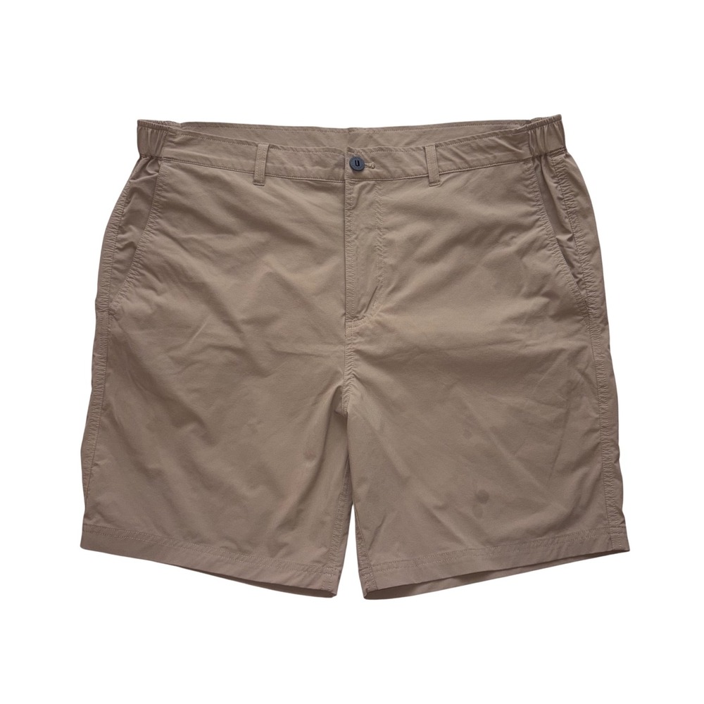 FREE FLY Latitude Shorts Mens XL Khaki Performance Stretch Fishing 8" Inseam